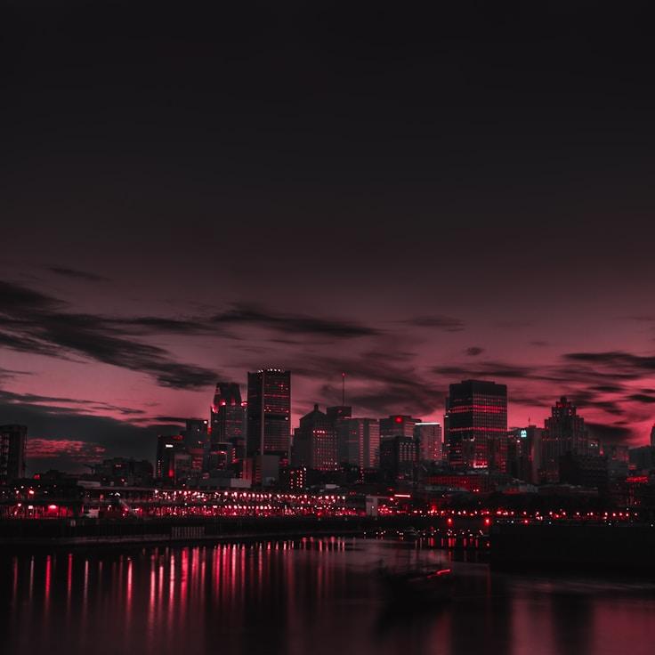 City skyline in Amsterdam, Netherlands